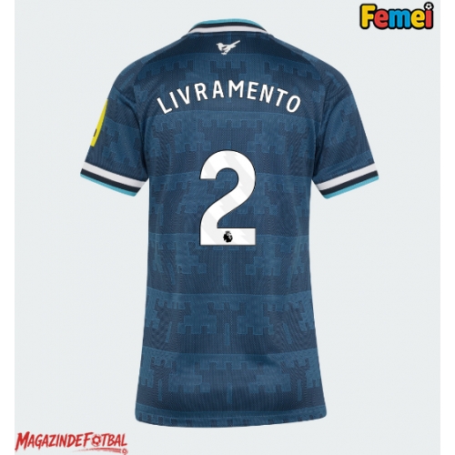 Newcastle United Tino Livramento #2 Tricou Fotbal Replică 2026-27 Femei Deplasare Newcastle United Tino Livramento #2 Tricou Fotbal Replică 2026-27 Femei Deplasare